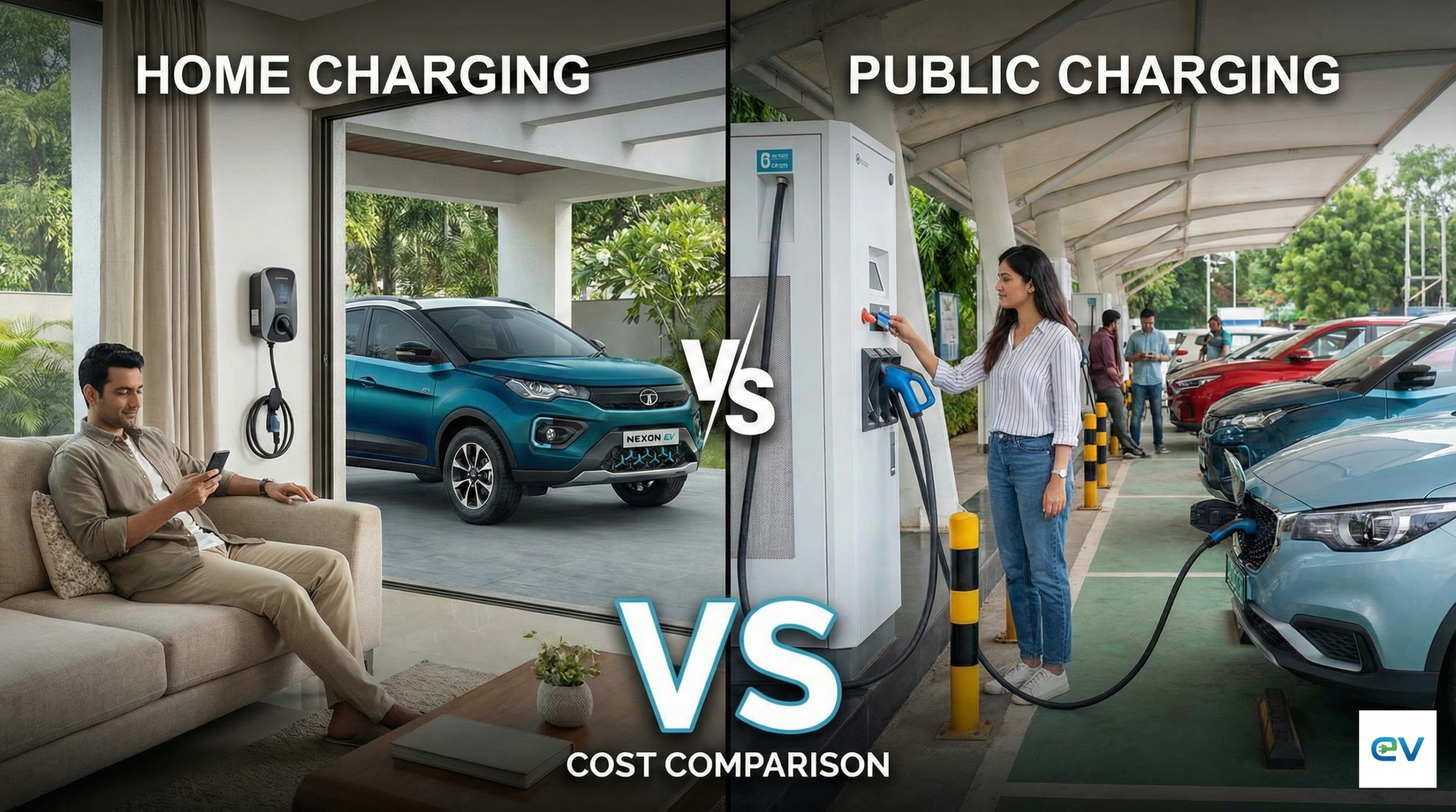 Electric Car Charging Cost in India: घर पर चार्ज करें या बाहर? पूरा हिसाब