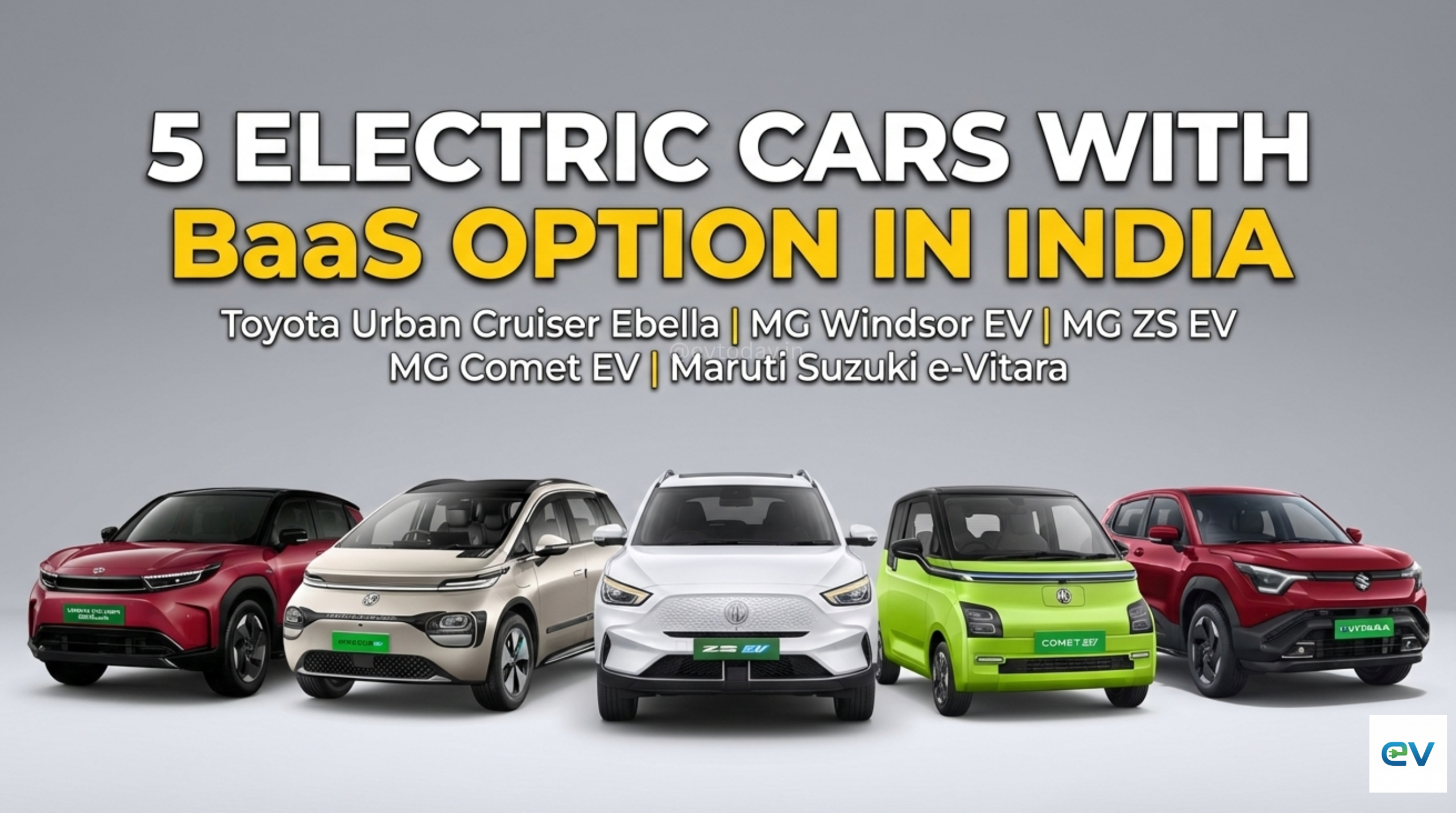 5 Electric Cars With BaaS Option in India