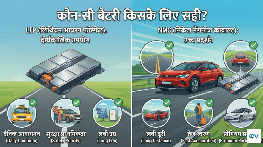 LFP vs. NMC Batteries: केमिकल फर्क क्या है?