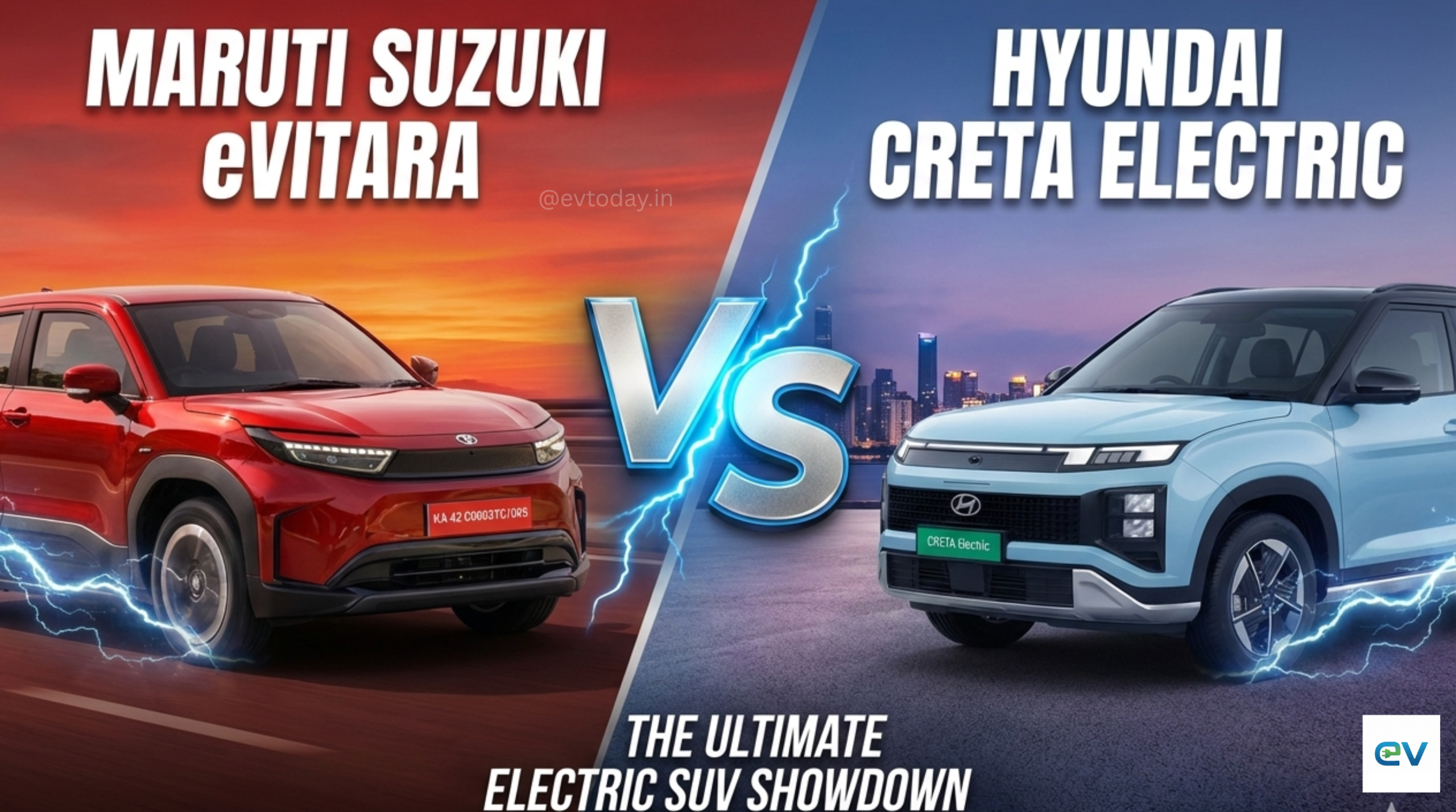 Maruti Suzuki eVitara vs Hyundai Creta Electric