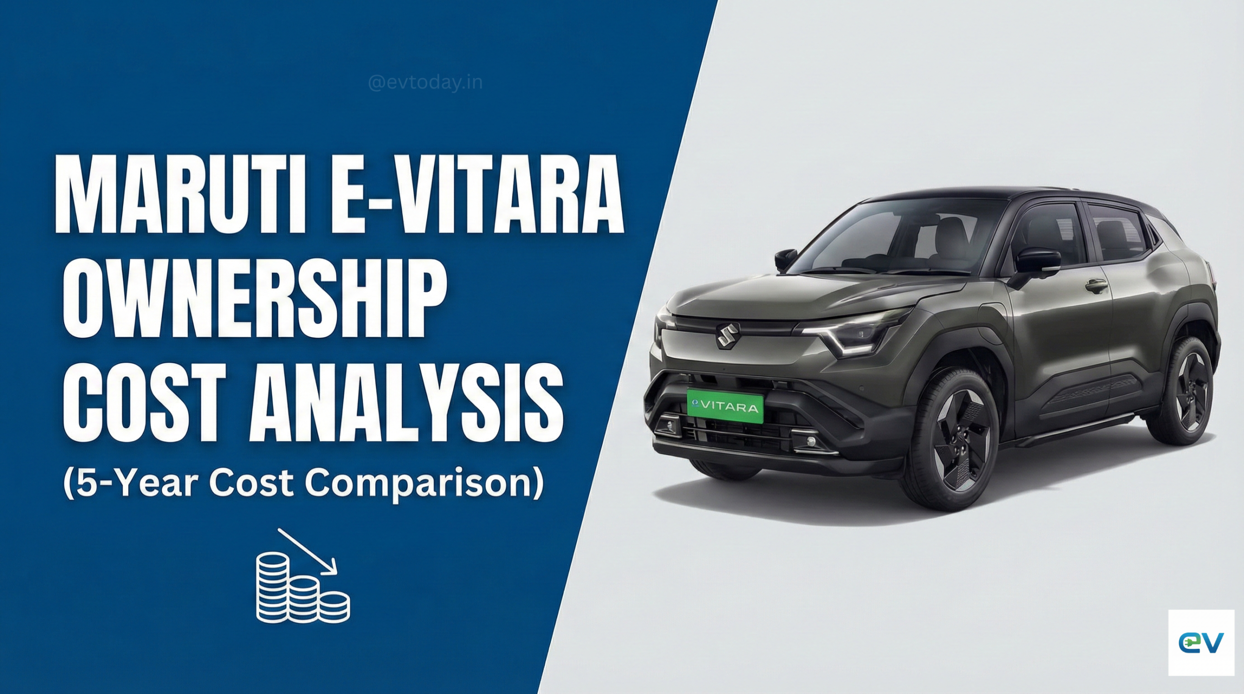 Maruti e-Vitara Ownership Cost Analysis (5-Year Cost Comparison)