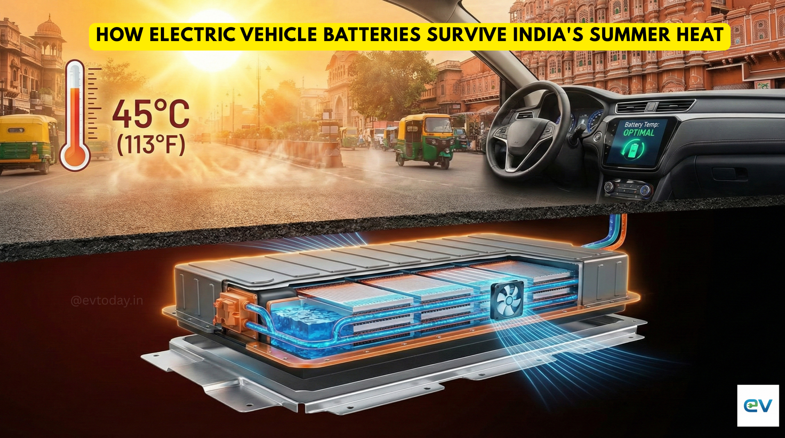 How Electric Vehicle Batteries Survive India's Summer Heat