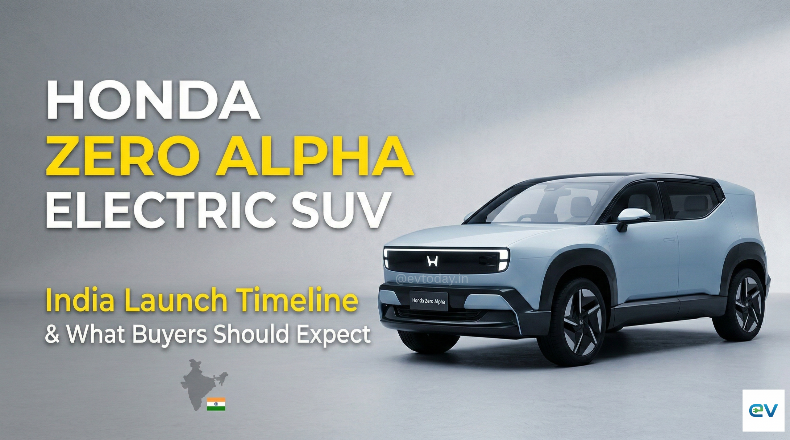 Honda Zero Alpha Electric SUV India Launch