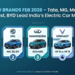 Top 5 EV Brands Feb 2026 – Tata, MG, Mahindra, VinFast, BYD