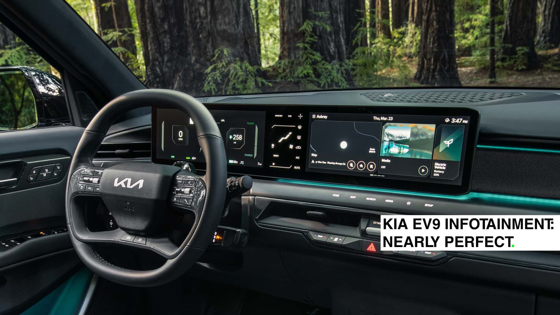 kia ev9 infotainment review