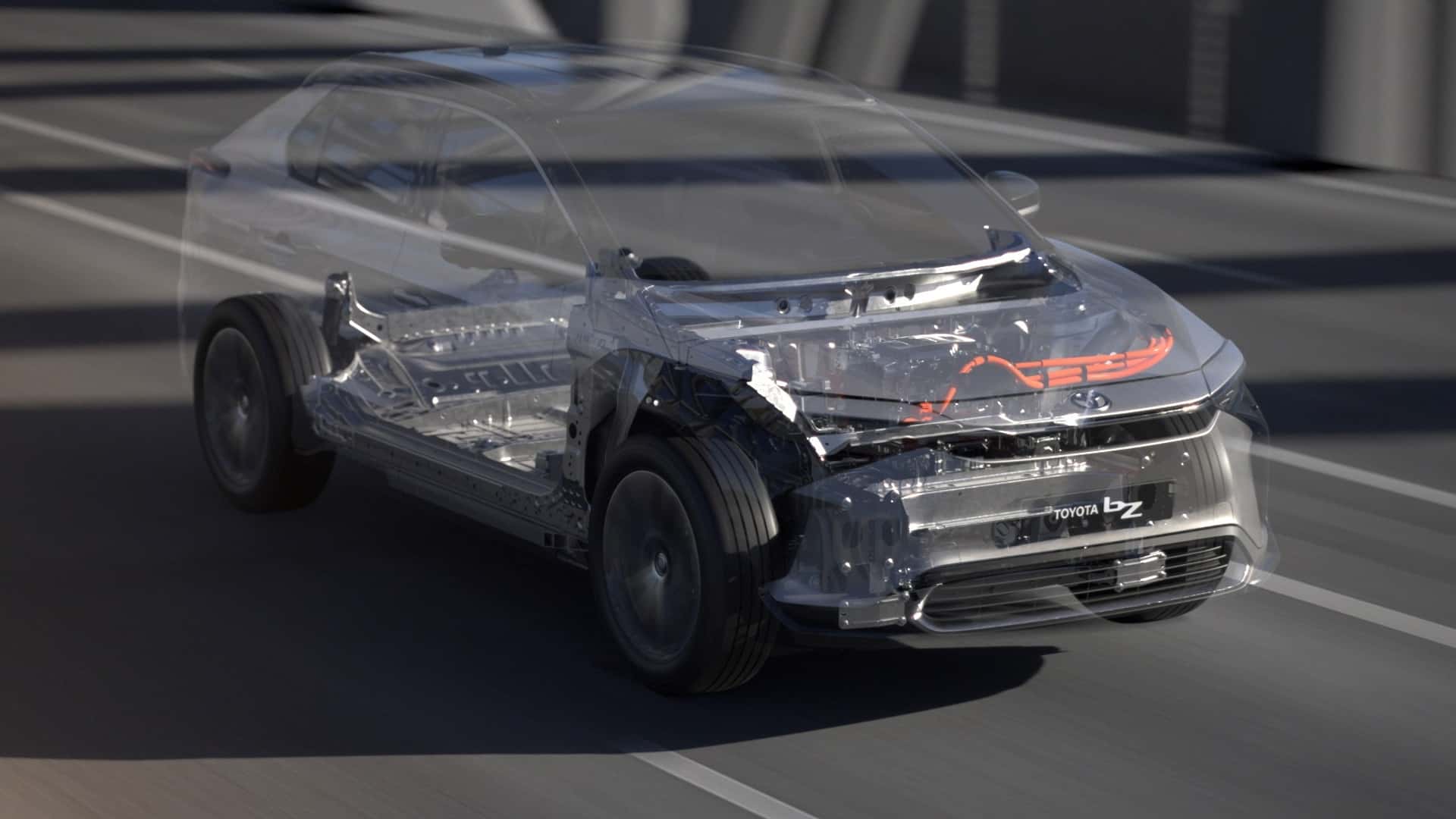 toyota bz4x cutaway